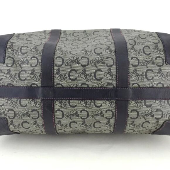 CELINE Boston bag C macadam gray gray pink PVC ?~ leather Authentic - Picture 5 of 9